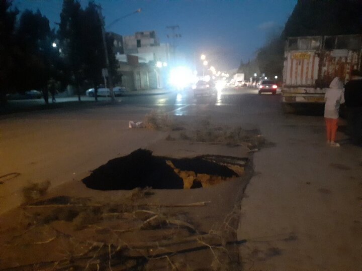آخرین جزئیات از حفره ۴ متری ایجاد شده در خیابان شهیدان کاظمی اصفهان +فیلم