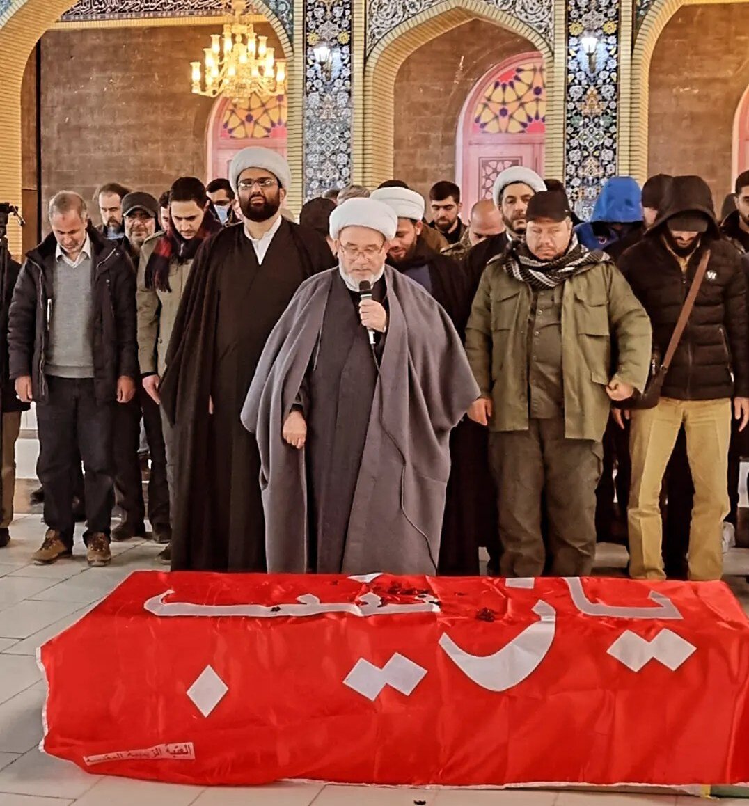 پیکر شهید سعید علیدادی در سوریه تشییع شد+عکس