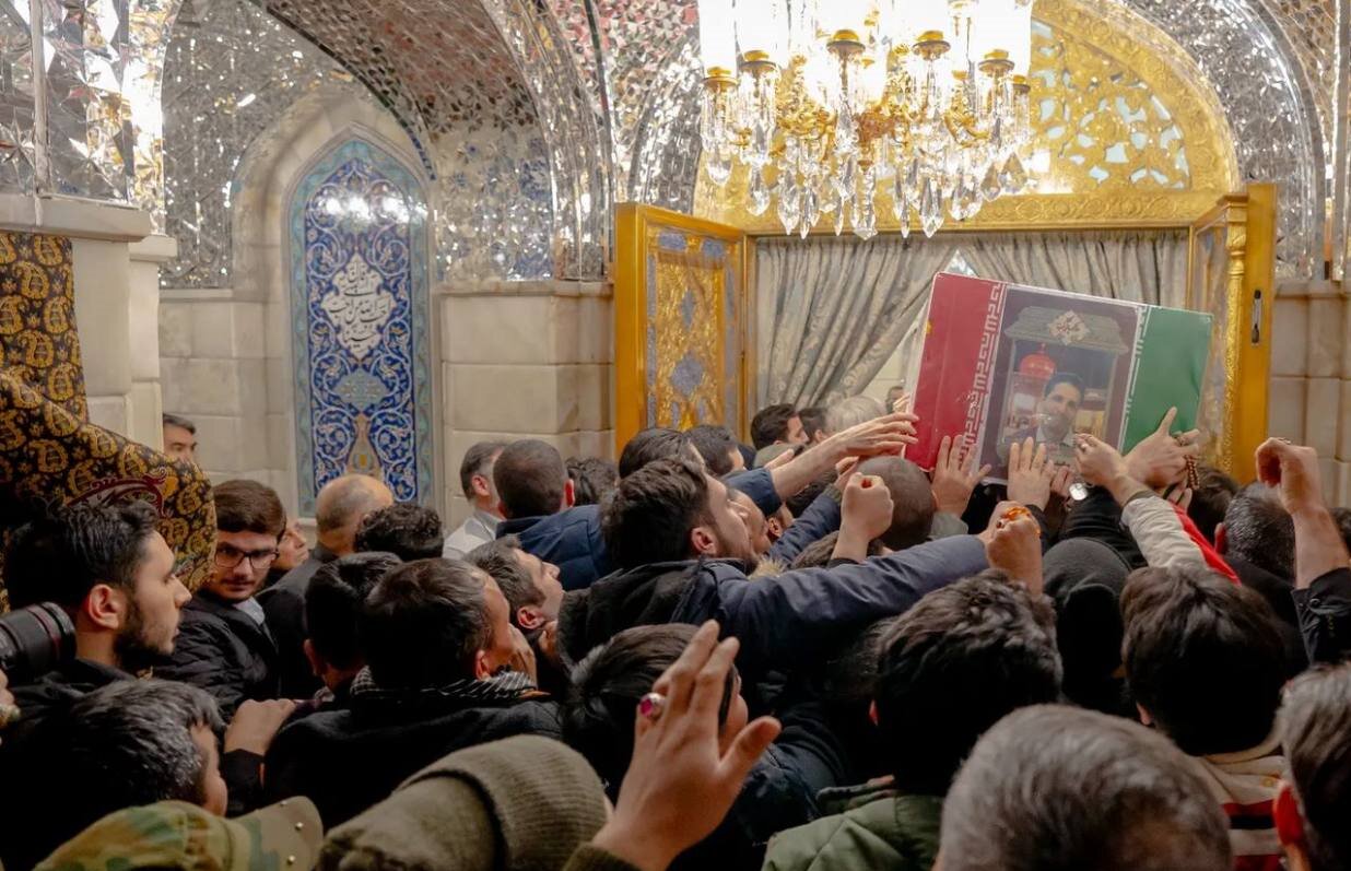 پیکر شهید سعید علیدادی در سوریه تشییع شد+عکس