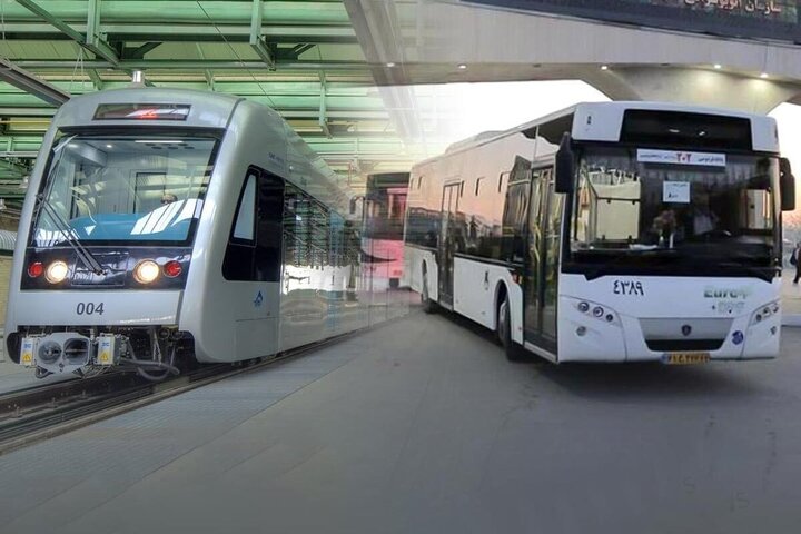 افزایش بهای خدمات مترو و اتوبوس در مشهد