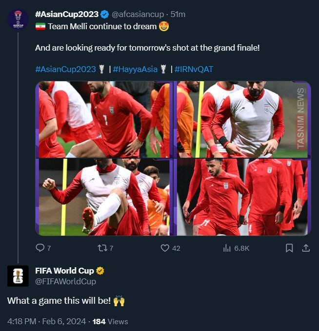 هیجان فیفا برای جدال مهم ایران مقابل قطر در نیمهنهایی جام ملتهای آسیا