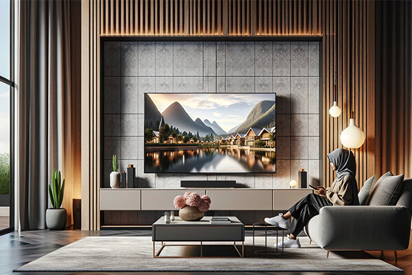 بهترین ابعاد میز تلویزیون با توجه به اینچ آن!