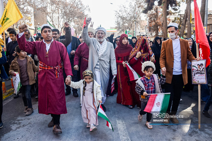 راهپیمایی 22 بهمن در بجنورد