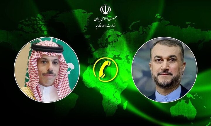Iranian, Saudi Foreign Ministers Discuss Regional Issues, Express Concern over Gaza Developments