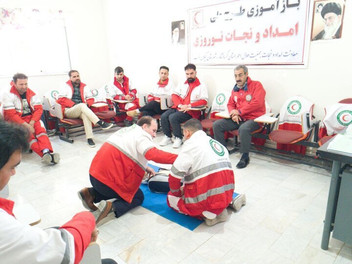 باز آموزی طرح ملی امداد و نجات نوروزی ۱۴۰۳ پایگاه‌های کرمانشاه