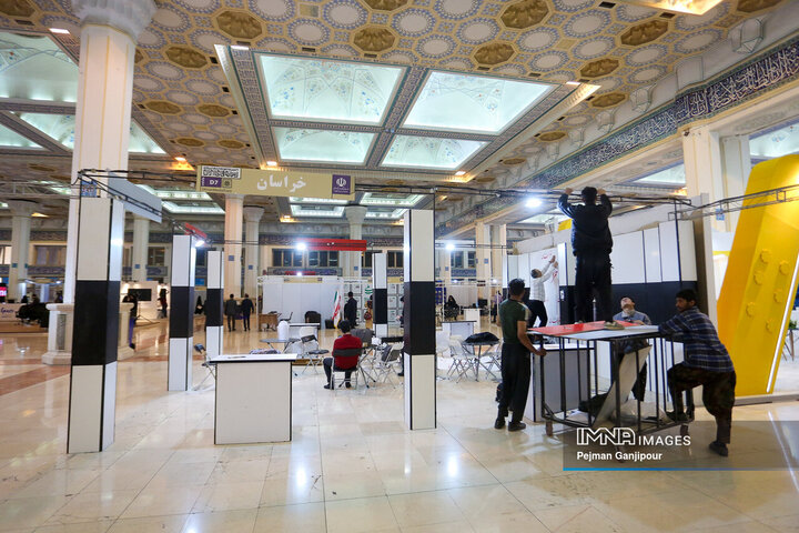 حال و هوای نمایشگاه رسانه‌های ایران پیش از افتتاح