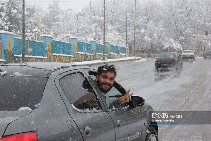 بارش برف در چهارمحال و بختیاری