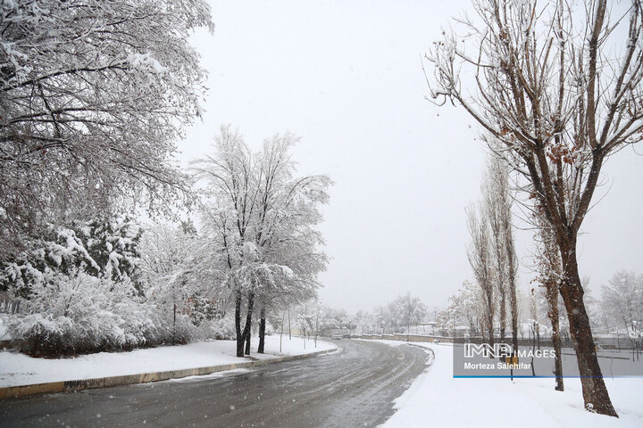 بارش برف در چهارمحال و بختیاری