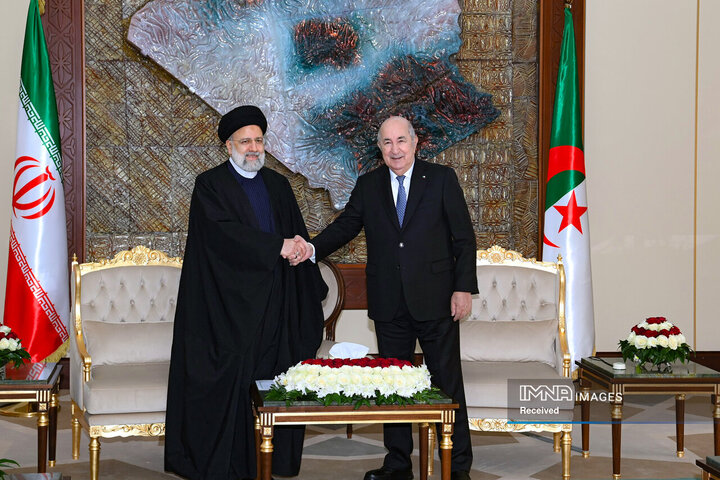استقبال رسمی عبدالمجید تبون رئیس جمهور الجزایر از رئیس جمهور