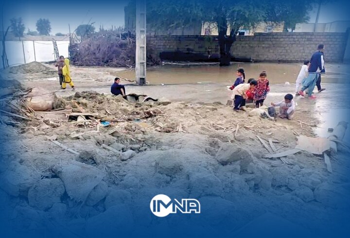 سیل یک روستا در شهرستان مارگون را زیر آب برد