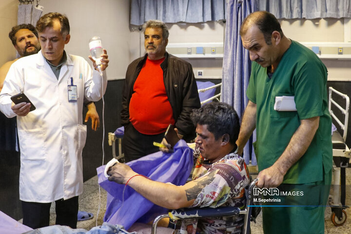 مصدومان چهارشنبه سوری در بیمارستان های تبریز