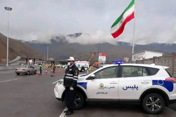 حضور گشت‌های پلیس در  ایام نوروز در محورهای مواصلاتی استان کرمانشاه