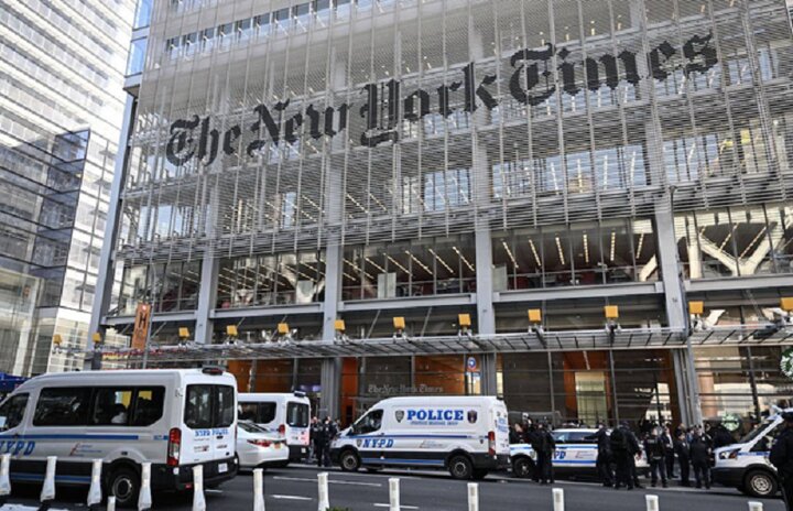 حمله معترضان حامی فلسطین به ساختمان نیویورک تایمز