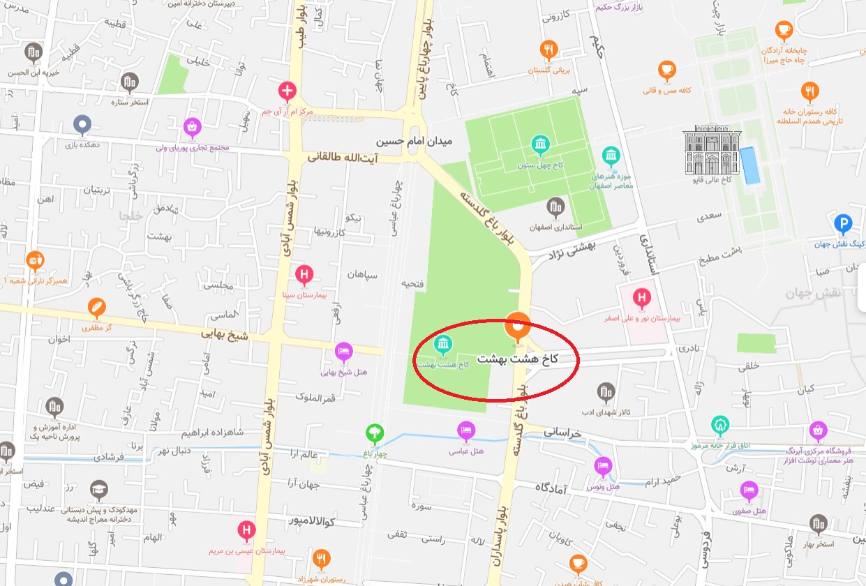 ساعت بازدید از اماکن گردشگری اصفهان + آدرس