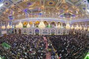 لحظه تحویل سال ۱۴۰۳ در حرم امام حسین (ع) + فیلم