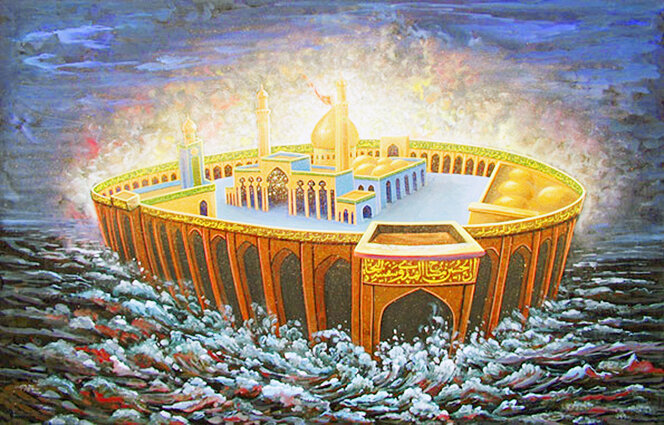 قابی که خستگی یک عمر را از بین برد / این نگارخانه رنگوبوی بهشت دارد