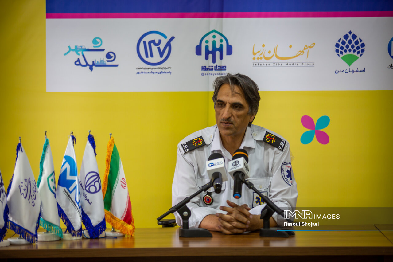 برقراری ۵۰ هزار تماس با اورژانس اصفهان طی ۱۰ روز/ فعالیت ۱۶۲ تیم پایگاهی برای خدمت به مردم