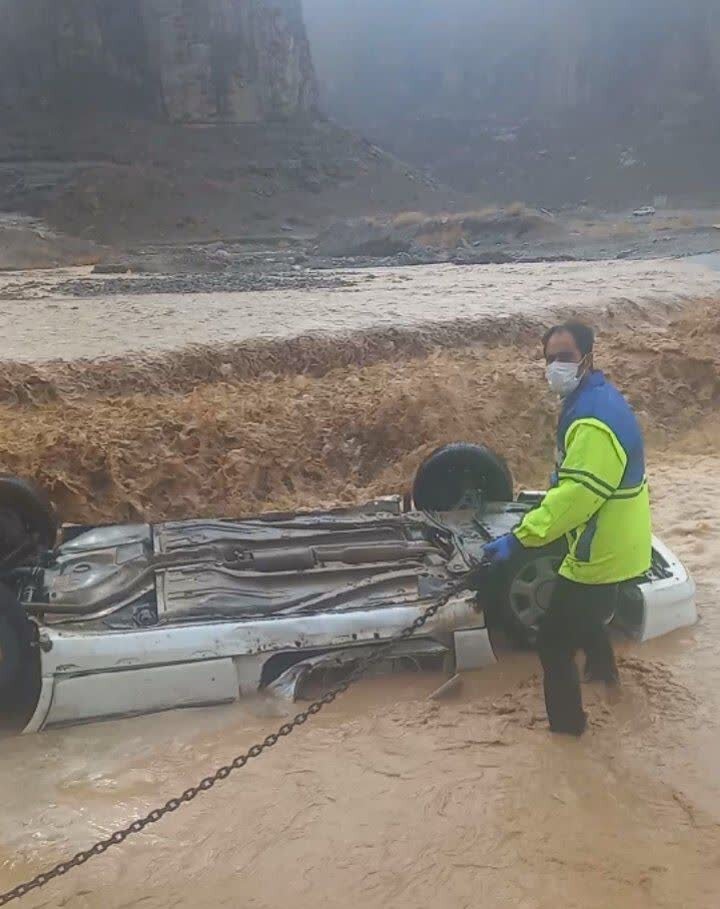 فوت ۲ نفر در سیل شهرستان تفت استان یزد