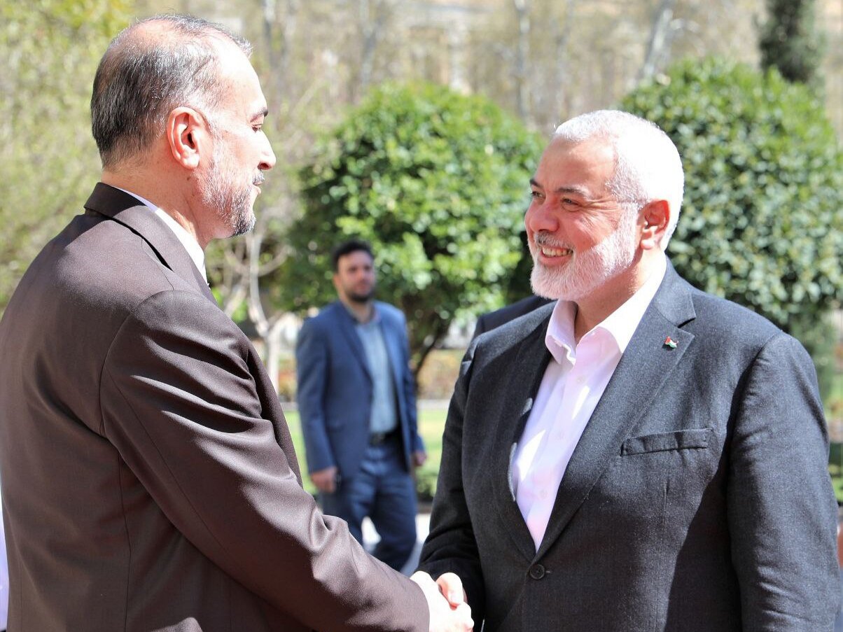 دیدار و گفت‌وگوی امیرعبداللهیان با اسماعیل هنیه در تهران