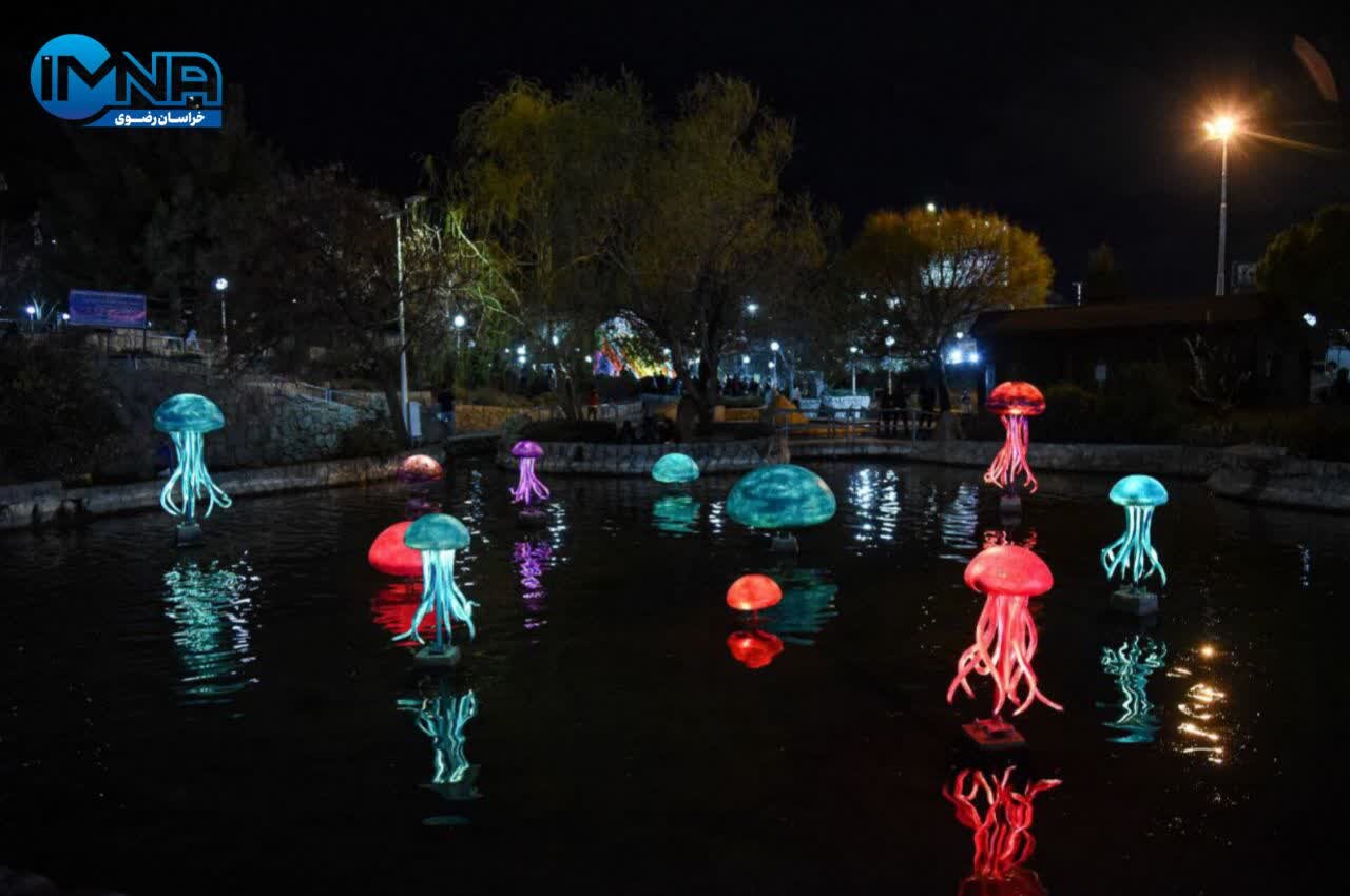 برگزاری جشنواره المان های نوری در مشهد+ تصاویر