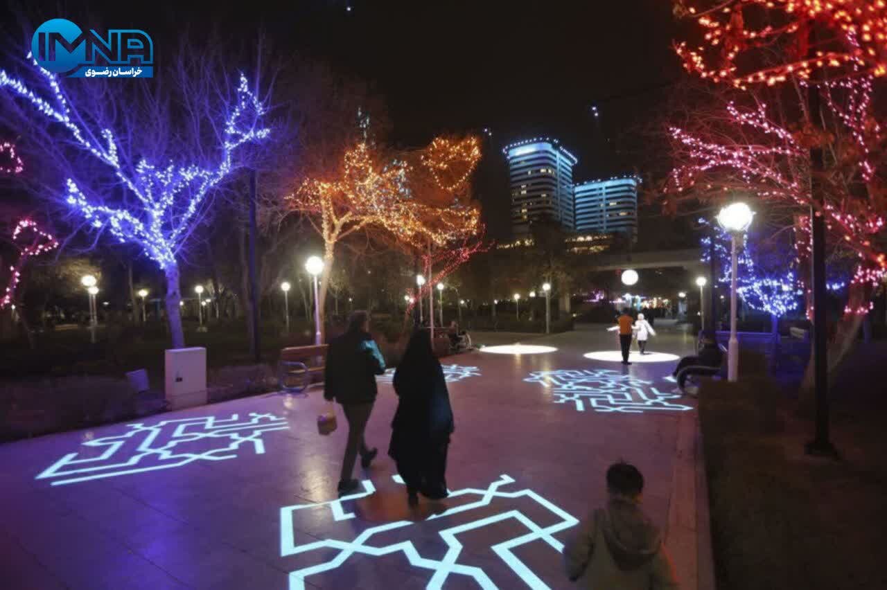 برگزاری جشنواره المان های نوری در مشهد+ تصاویر