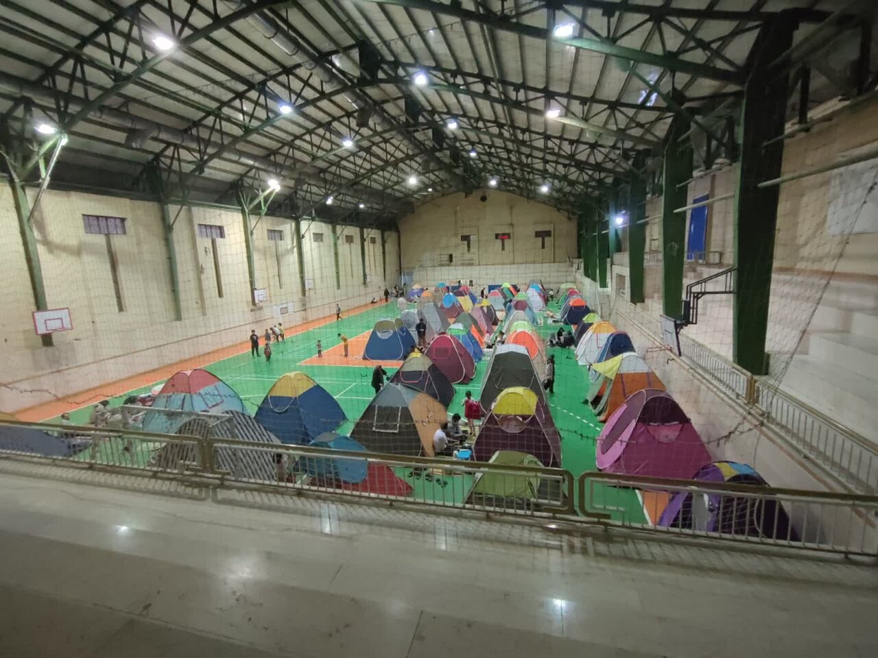 اسکان ۱۵۰۷ خانوار در ورزشگاه ولایت سپاهانشهر