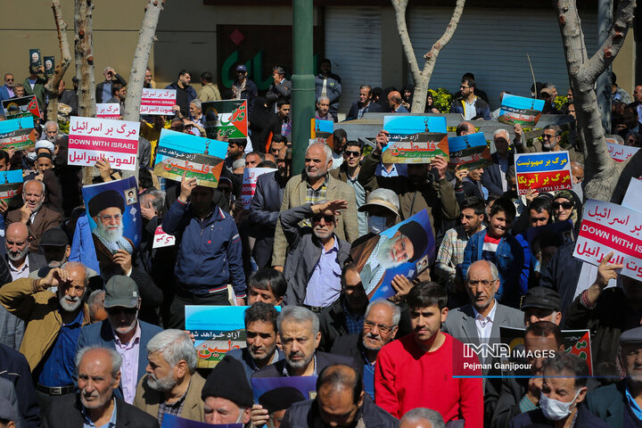 راهپیمایی مردم اصفهان در محکومیت جنایت‌های رژیم صهیونیستی در غزه