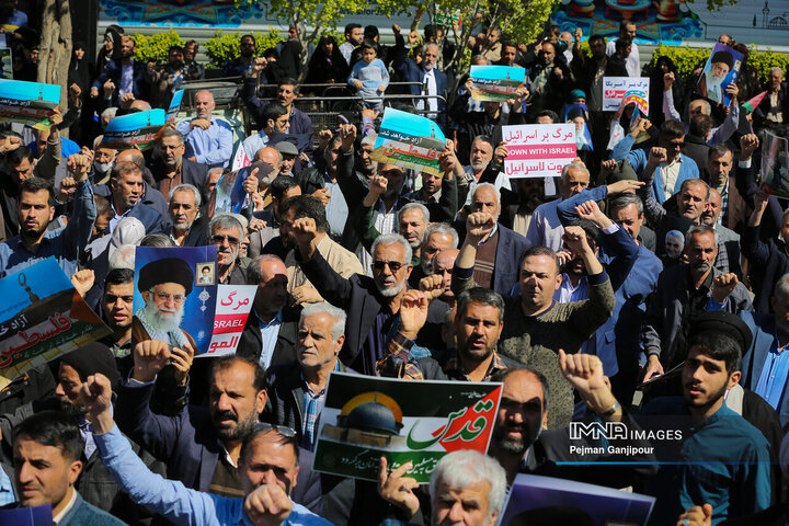 راهپیمایی مردم اصفهان در محکومیت جنایت‌های رژیم صهیونیستی در غزه