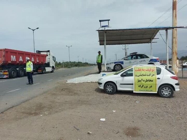 توقیف بیش از ۵۰۰ خودرو به صورت ساعتی و روزانه در محورهای جنوب استان کرمان