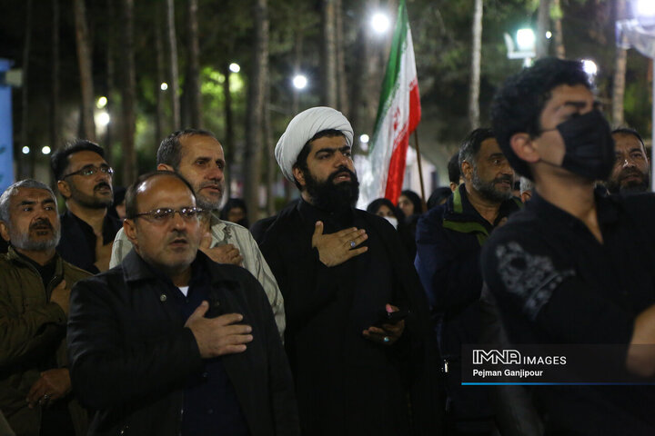تجمع مردم اصفهان در محکومیت جنایت رژیم صهیونیستی در دمشق