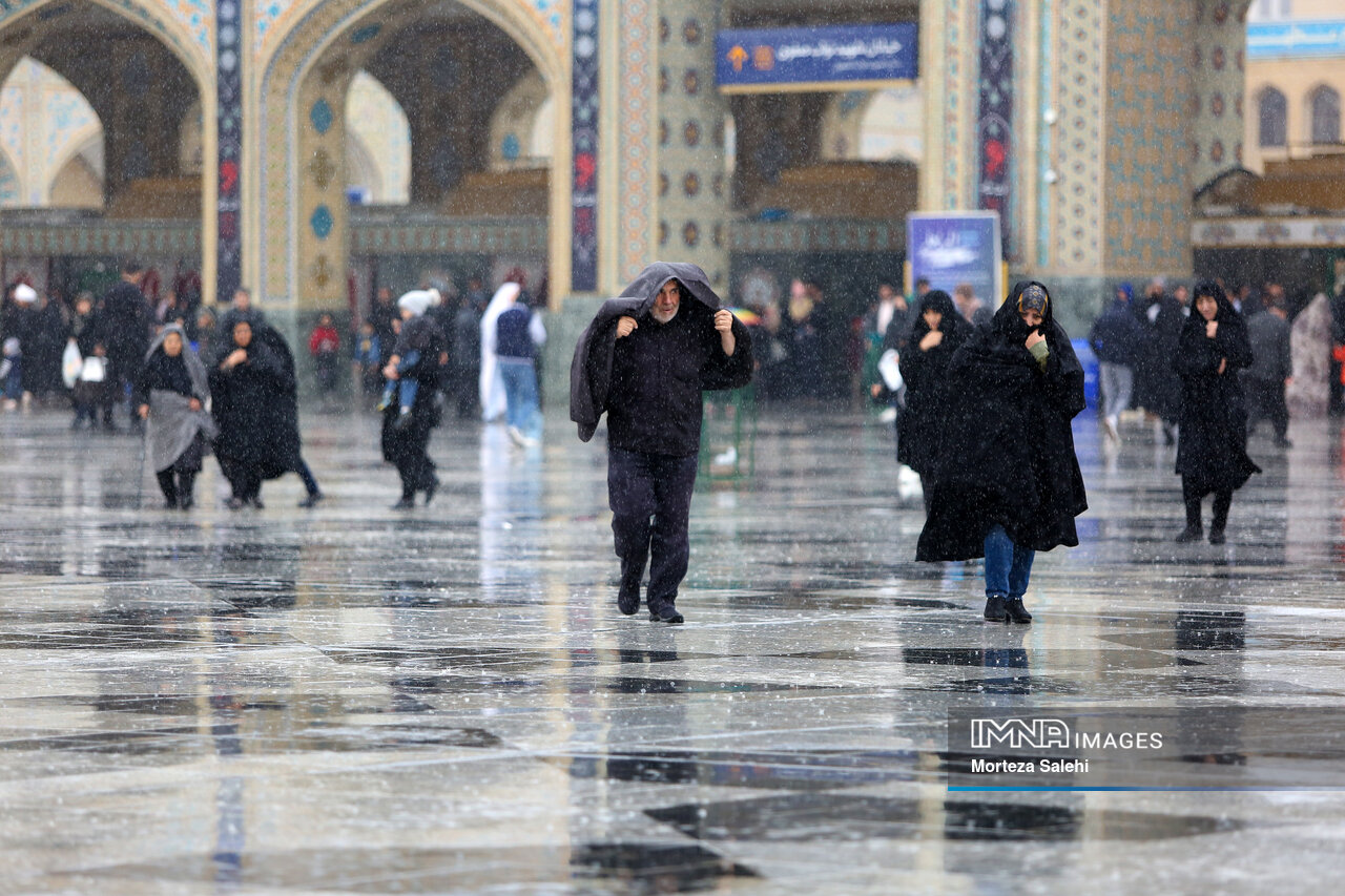 بارش شدید باران در مشهد