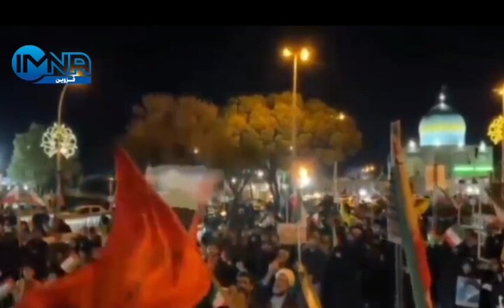 تجمع مردم انقلابی قزوین در محکومیت رژیم صهیونیستی