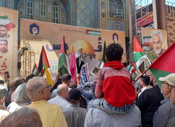 آغاز راهپیمایی روز قدس در اهواز + فیلم