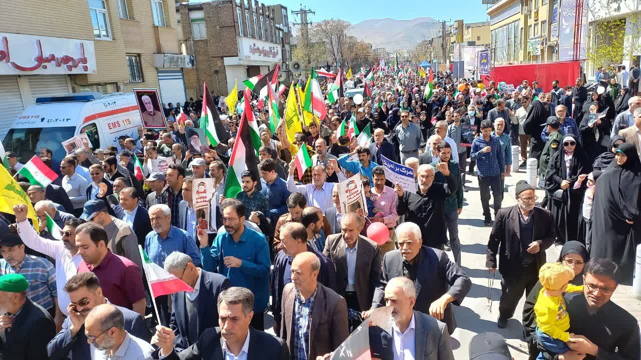 راهپیمایی روز قدس در استان مرکزی برگزار شد