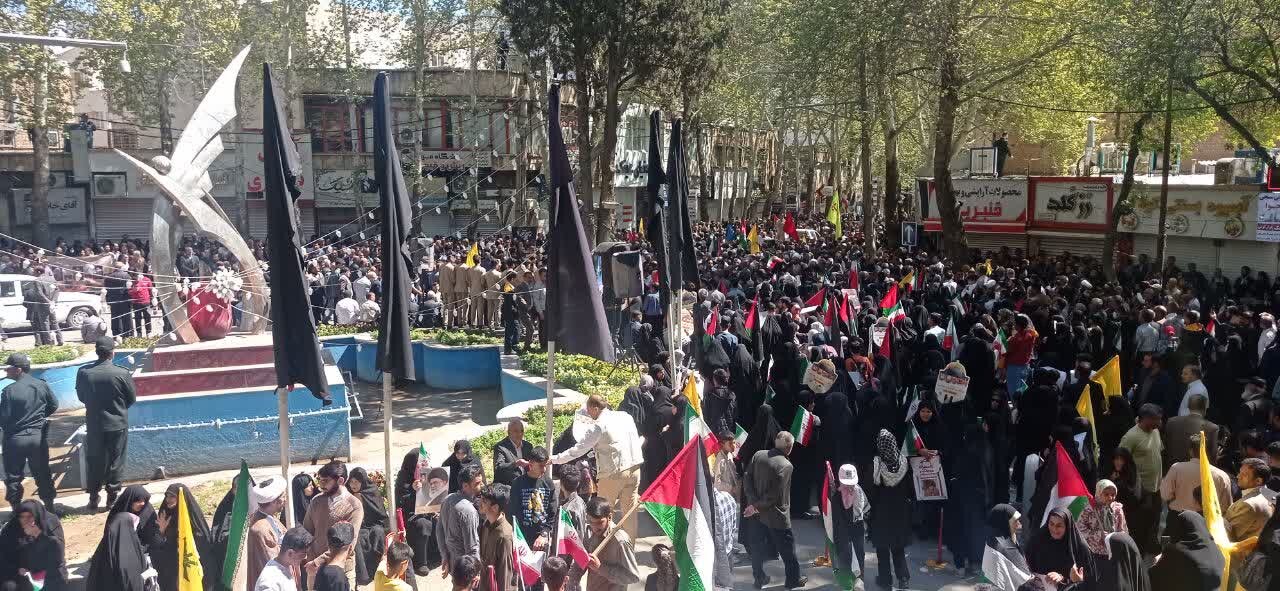 خلق حماسه حضور مردم لرستان در راهپیمایی روز جهانی قدس