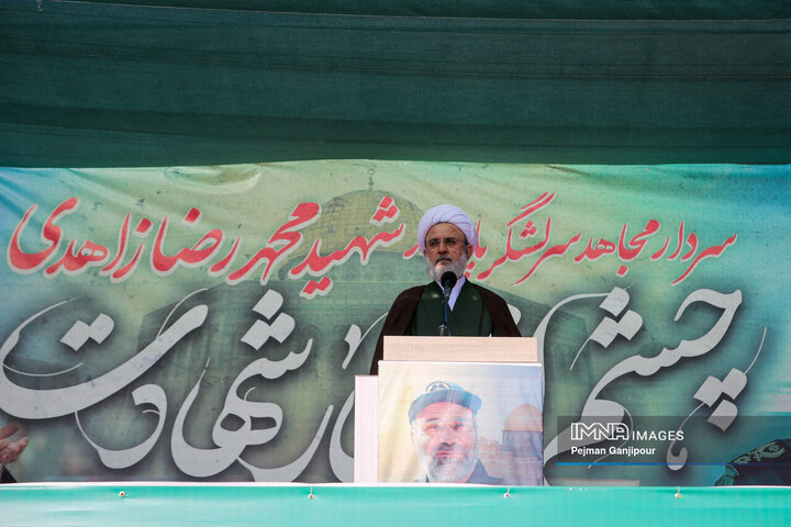 مراسم تشییع سرلشکر شهید زاهدی در اصفهان