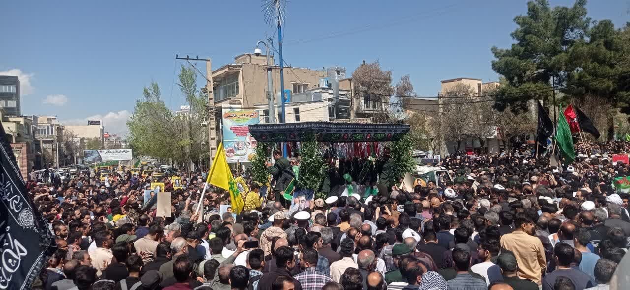 پیکر شهید «سید عباس صالحی روزبهانی» تشییع شد+ تصاویر