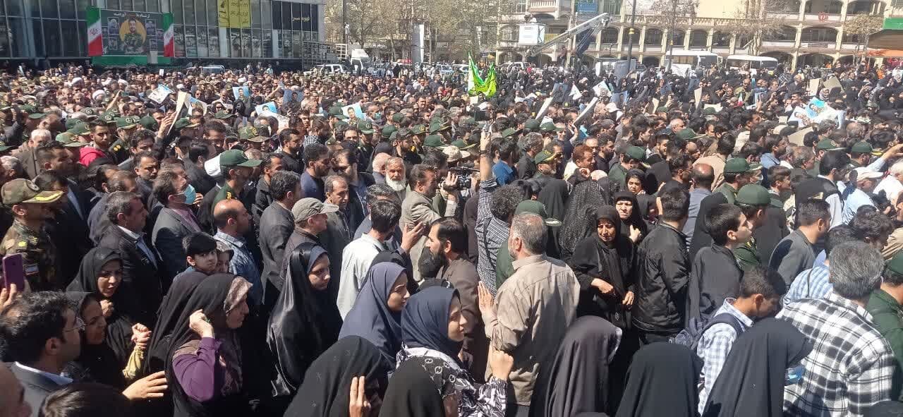 پیکر شهید «سید عباس صالحی روزبهانی» تشییع شد+ تصاویر