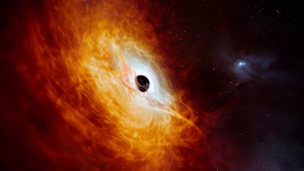 کشف سیاه‌چاله‌ای که روزانه یک خورشید را می‌بلعد