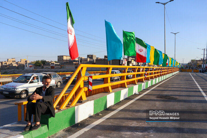 آیین افتتاح پل دهرود مشهد