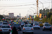 راهپیمایی خودرویی مردم اهواز