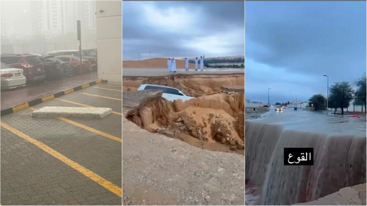 طوفان امارات را مختل کرد