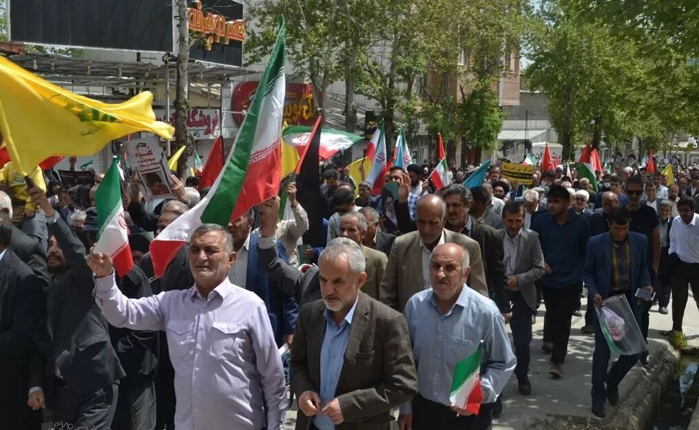 اعلام حمایت مردم یاسوج از عملیات «وعده صادق»+تصاویر