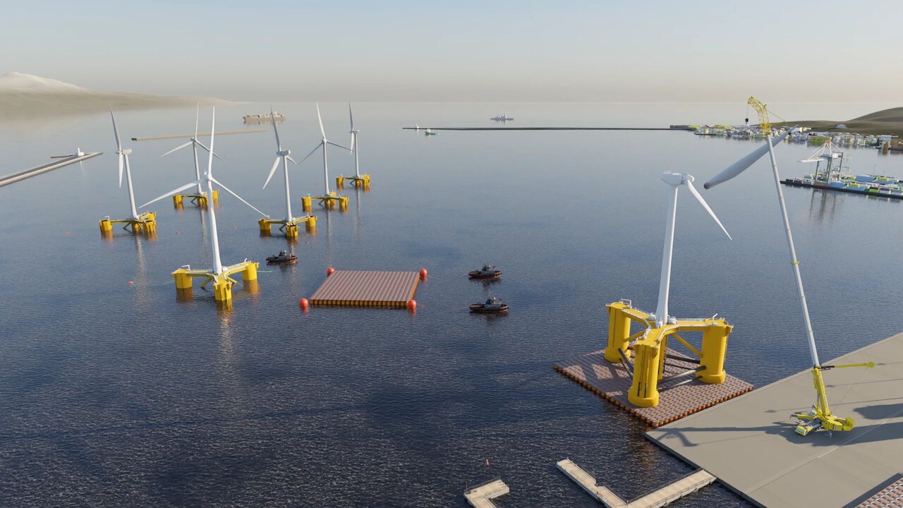 تبدیل بزرگترین بندر زغال‌سنگ به نیروگاه باد دریایی شناور