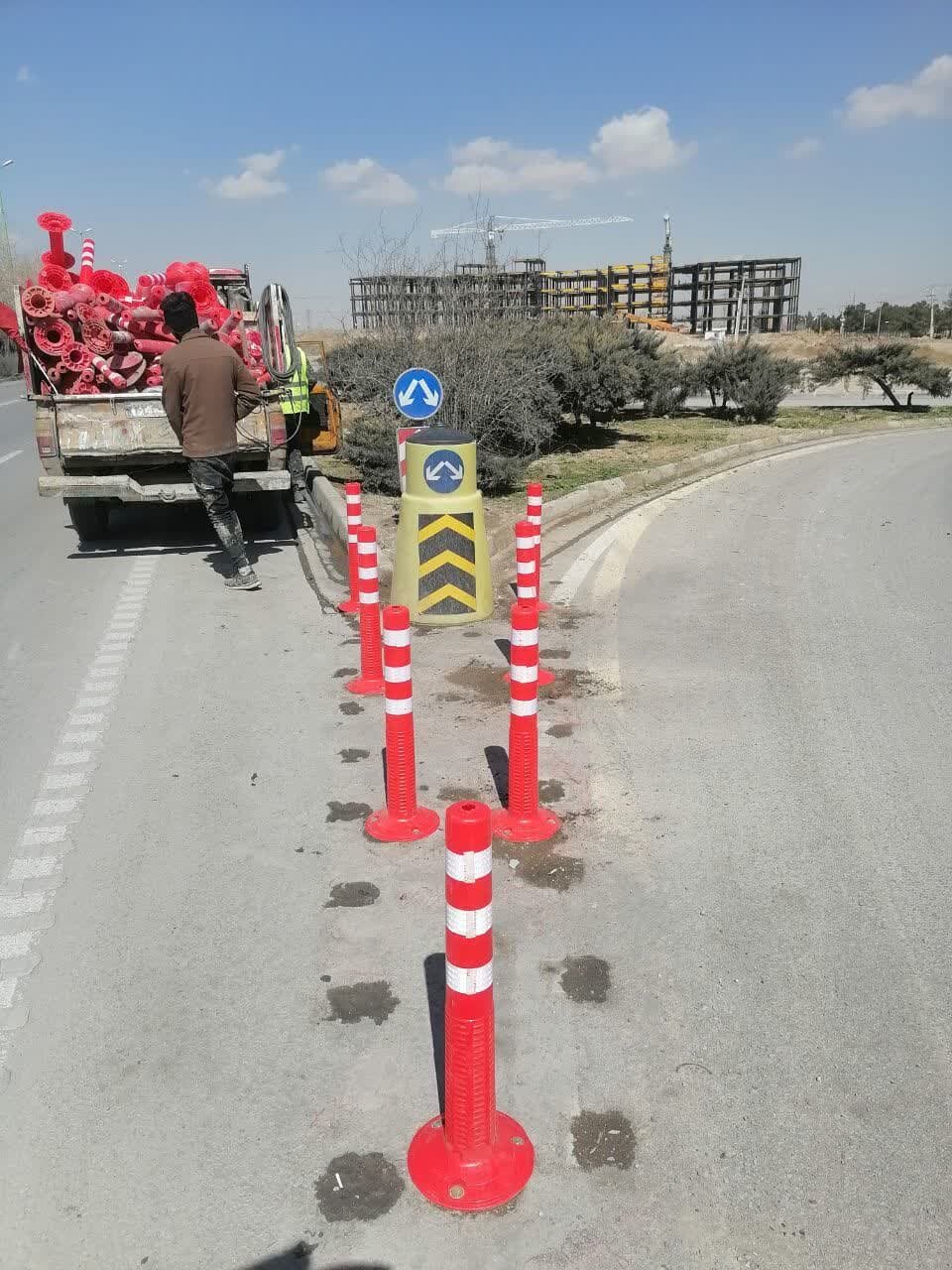 تعویض ۷۰۰ بولارد در منطقه ۶ اصفهان