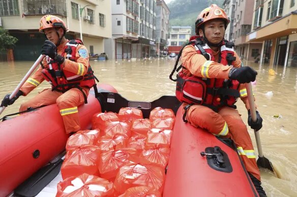 سیل و طوفان این‌بار چین را هدف گرفت