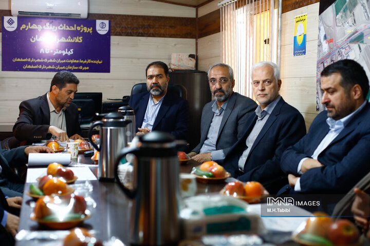 بازدید استاندار از پروژه رینگ چهارم ترافیکی شهر اصفهان
