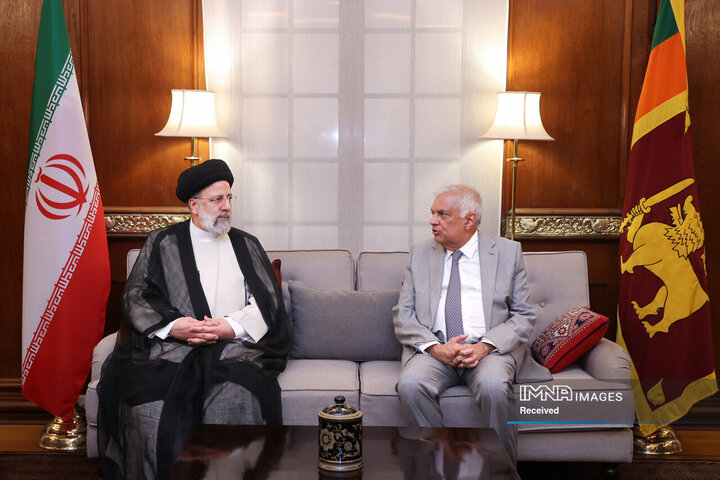 استقبال رسمی از سوی رئیس جمهور سریلانکا