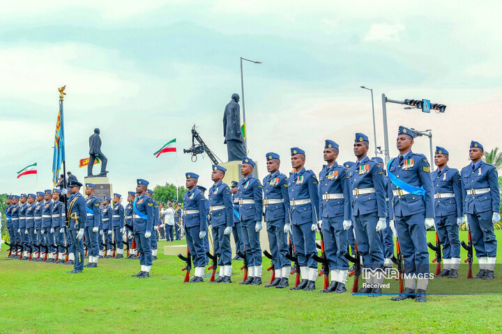 استقبال رسمی از سوی رئیس جمهور سریلانکا