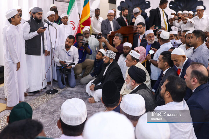 دیدار صمیمی با مسلمانان سریلانکا